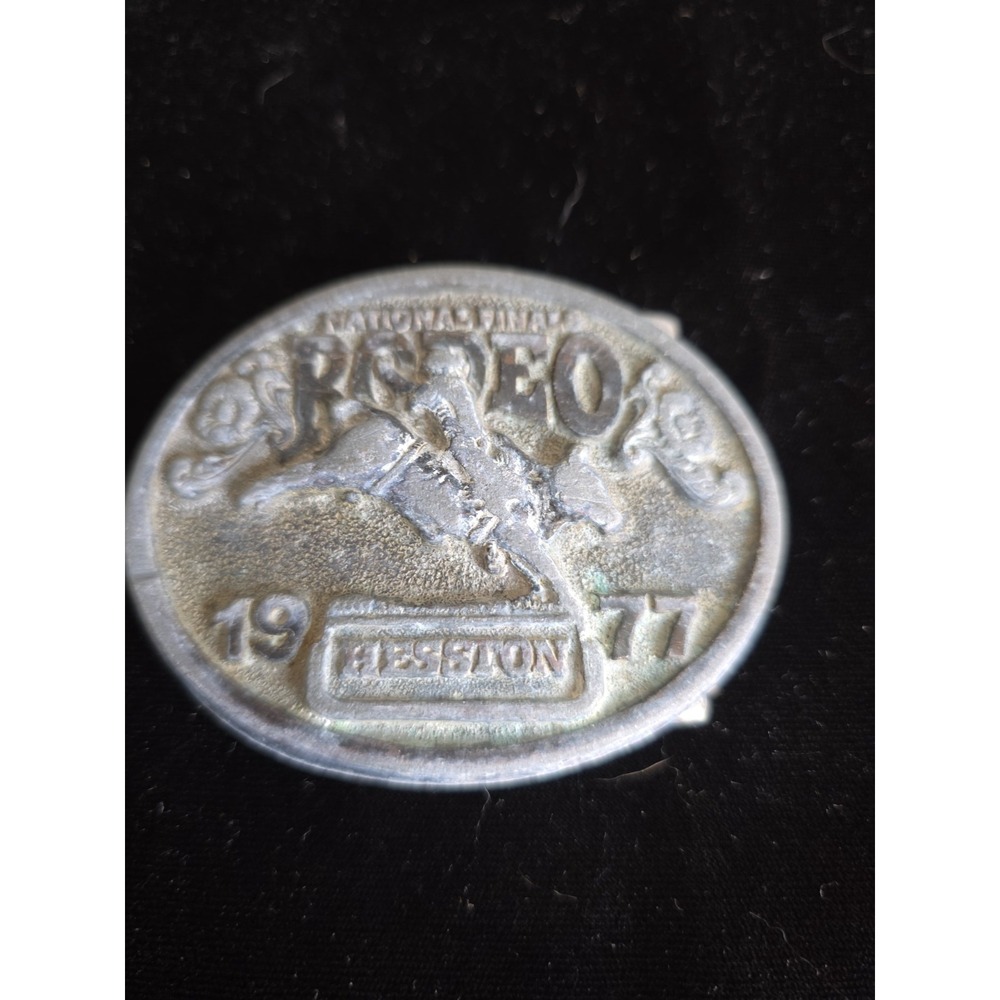 1977 Hesston NFR Belt Buckle (Missing Belt Loop)